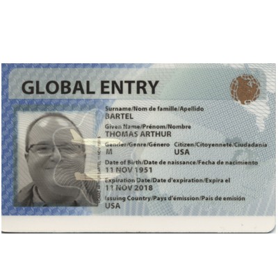 Global Entry ID card