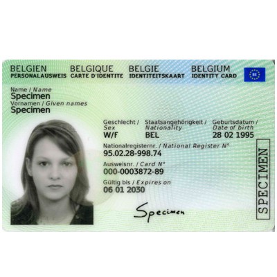 Belgium ID card